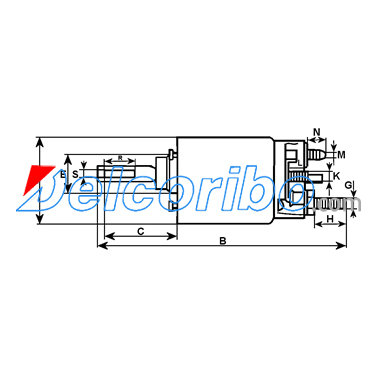 BOSCH 2 339 402 261,2339402261 Servicing 0001241128 Starter Solenoid